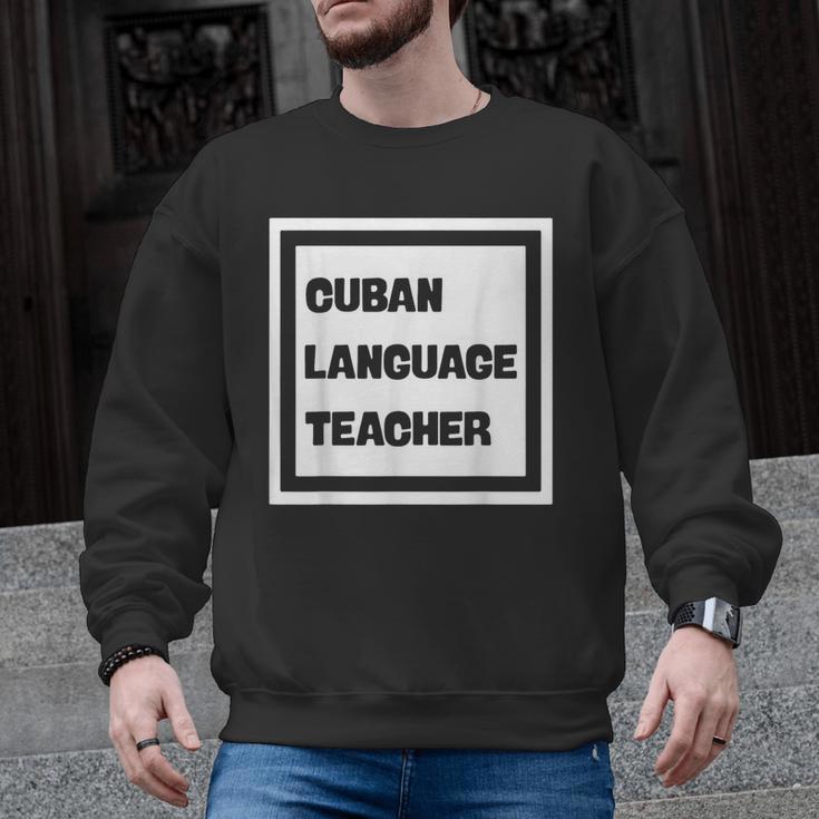 Cuban Language Teacher Men Graphic Sweatshirt