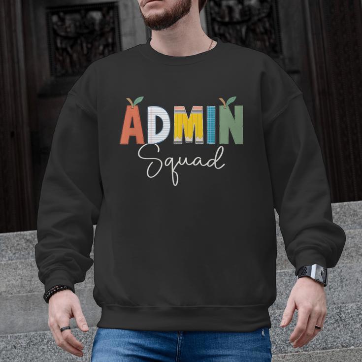 Cute Admin Squad Crew Team Back To School Teacher For Men Women Men Graphic Sweatshirt