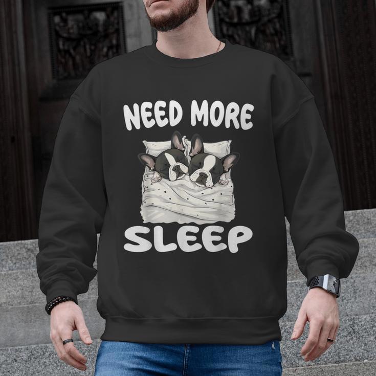 Cute Boston Terrier Need More Sleep Pajamas Nightgown Men Graphic Sweatshirt