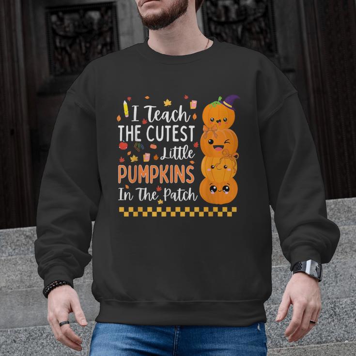 Cute Teacher Halloween For Women Men Teacher Pumpkin Men Graphic Sweatshirt