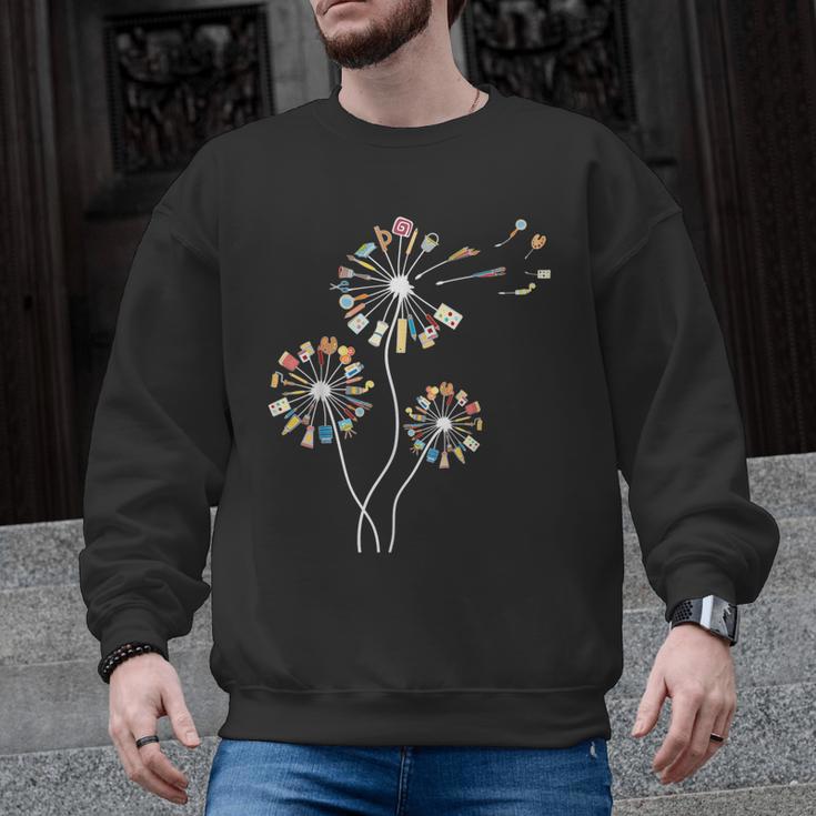 Dandelion Art Shirt For Artist Or Art Teacher Creative Art Men Graphic Sweatshirt