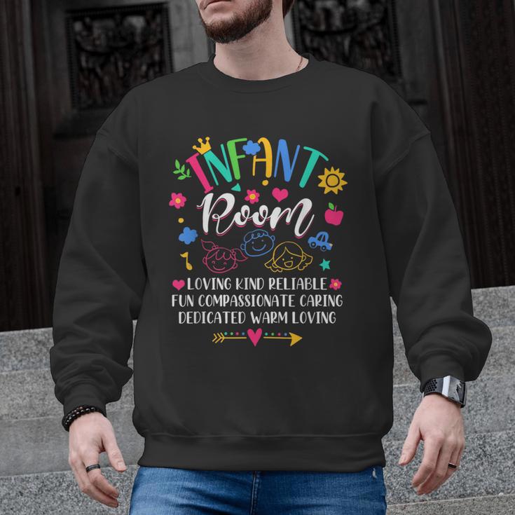 Daycare Provider Loving Kind Reliable Infant Room Teacher Men Graphic Sweatshirt