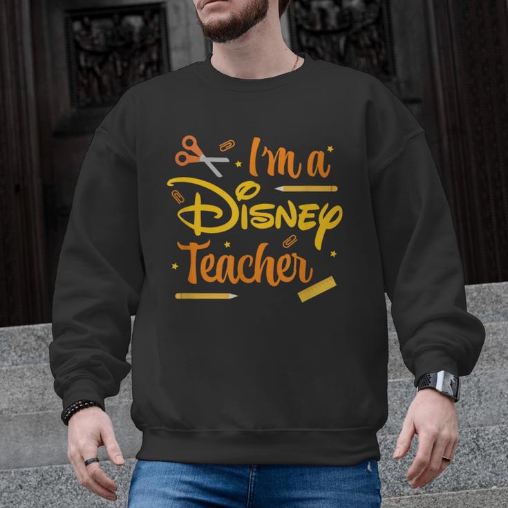 Disney Back To School I'm A Disney Teacher Crafty Logo Men Graphic Sweatshirt