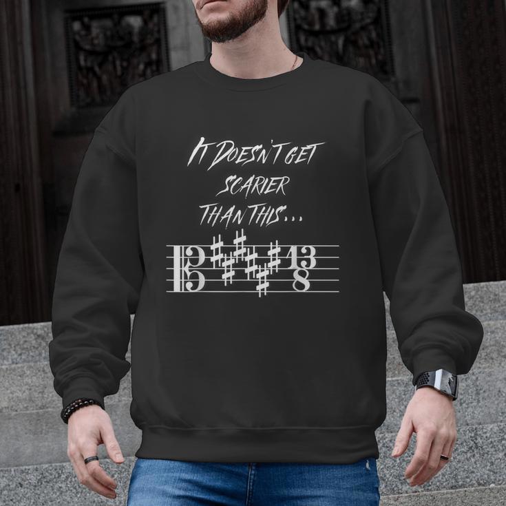 It Doesn't Get Scarier Halloween Music Teacher Costume For Men Women Men Graphic Sweatshirt