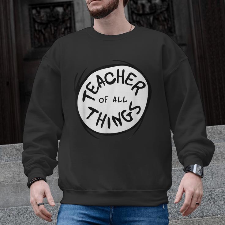Dr Seuss Teacher Of All Things Red Emblem Men Graphic Sweatshirt
