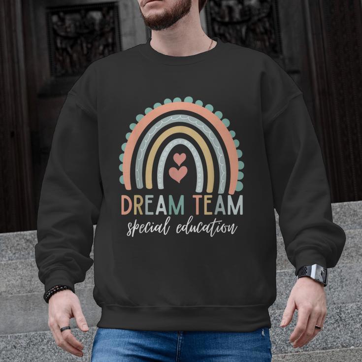 Dream Team Special Education Teacher ED SPED Squad Rainbow Men Graphic Sweatshirt