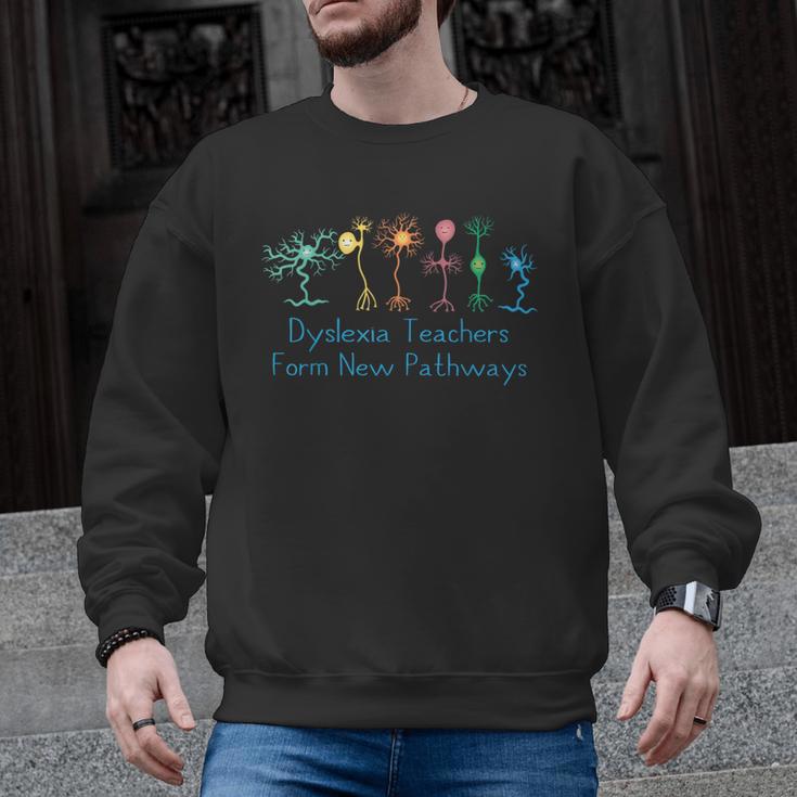 Dyslexia Teachers Form New Pathways Awareness Men Graphic Sweatshirt