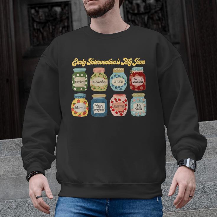 Early Intervention Is My Jam Early Intervention Teacher Men Graphic Sweatshirt