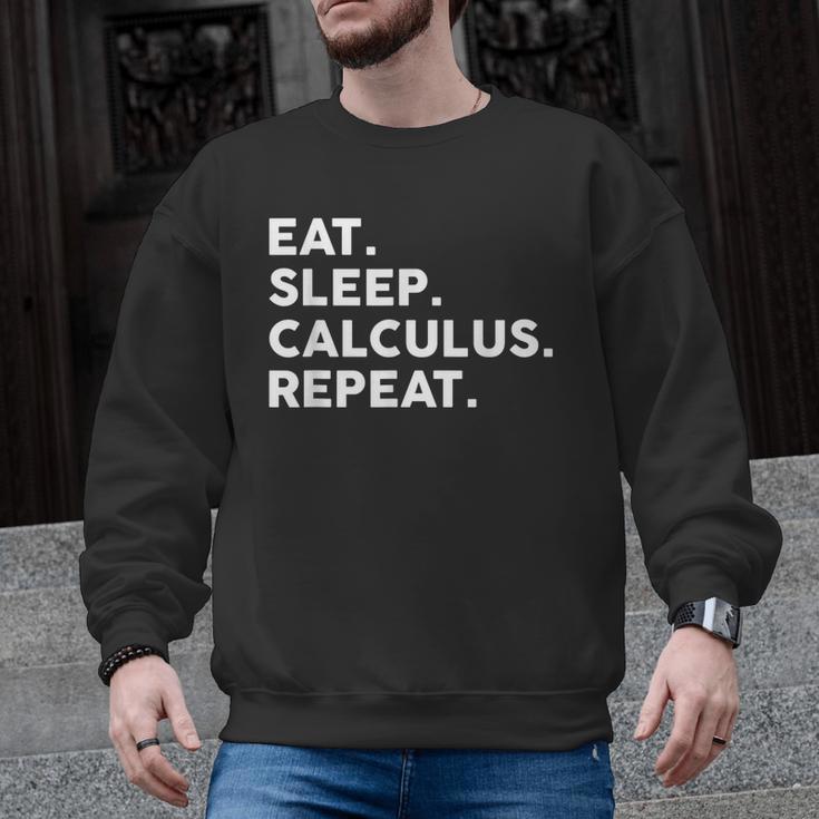 Eat Sleep Calculus Repeat Mathematics Math Teacher Men Graphic Sweatshirt