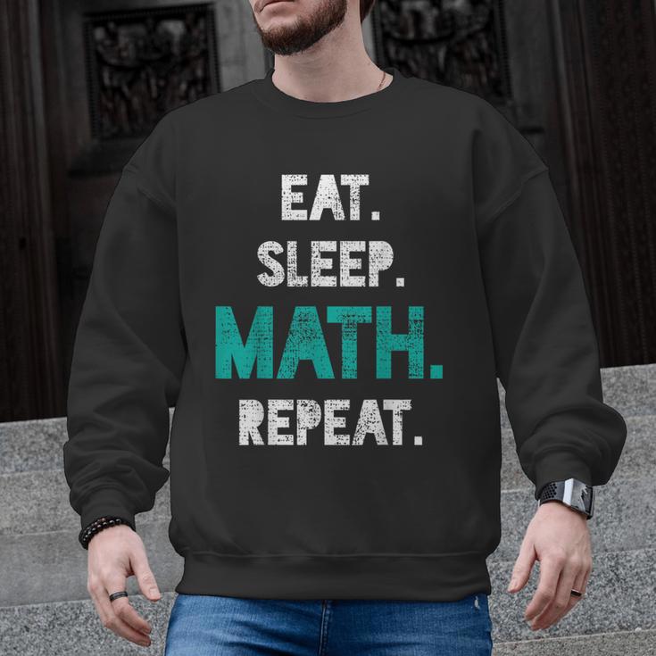 Eat Sleep Math Repeat Math Teacher Men Women Girls Kids Men Graphic Sweatshirt