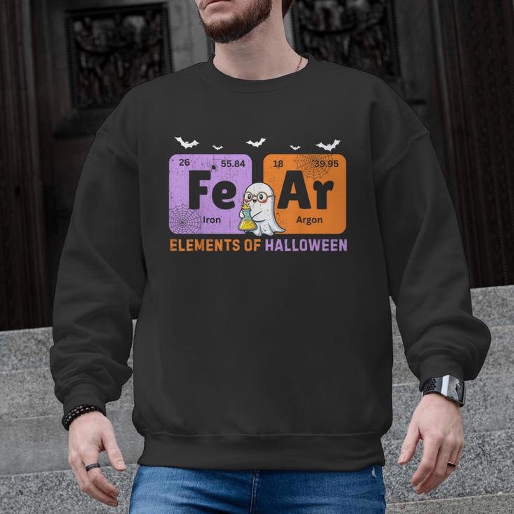 Elements Of Halloween Fear Periodically Chemistry Teacher Men Graphic Sweatshirt