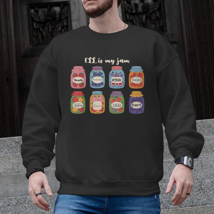 ELL Is My Jam English Language Learner Aide ELL Teacher Men Graphic Sweatshirt