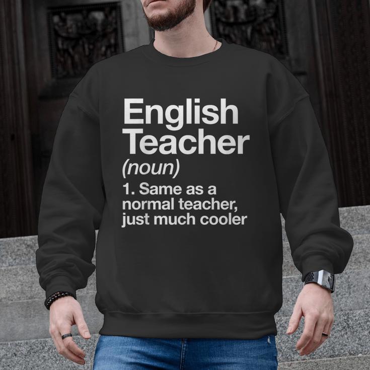 English Teacher Definition Back To School First Day Men Graphic Sweatshirt