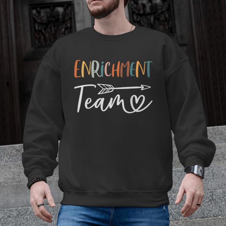 Enrichment Team Enrichment Coordinator Teacher Squad Men Graphic Sweatshirt