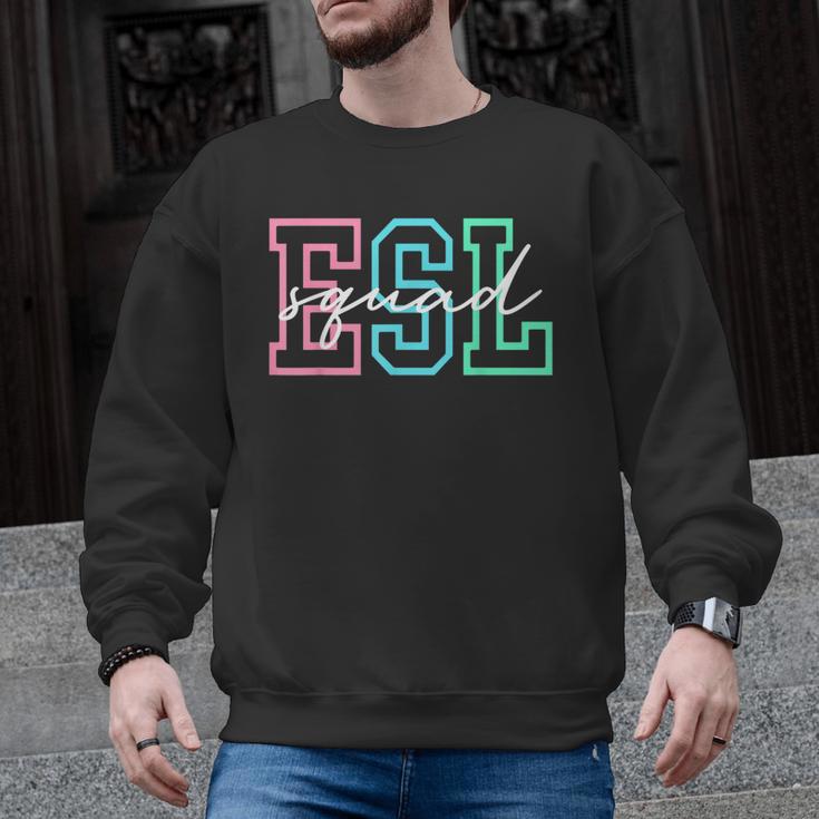 ESL Squad Teacher English As A Second Language Men Graphic Sweatshirt, Esl Teacher Gifts, English Teacher Gifts, trending gift