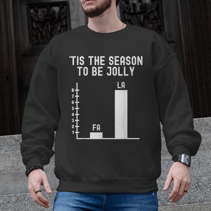 Fa La 8 Math Pun Math Teacher Christmas Men Graphic Sweatshirt