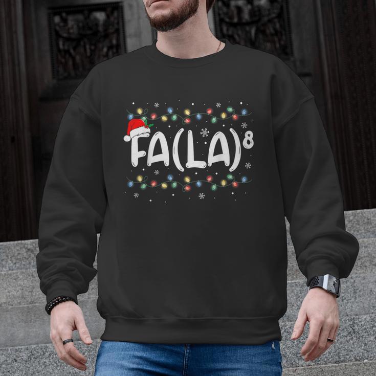 FA LA8 Christmas Santa Fa La Math Teacher Men Women Men Graphic Sweatshirt
