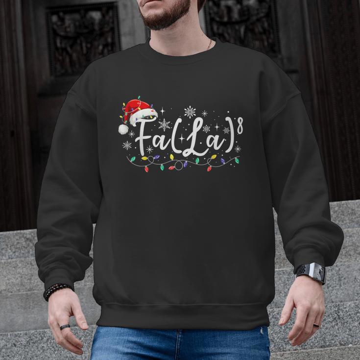 FA LA8 Christmas Santa Fa La Math Teacher Student Men Graphic Sweatshirt