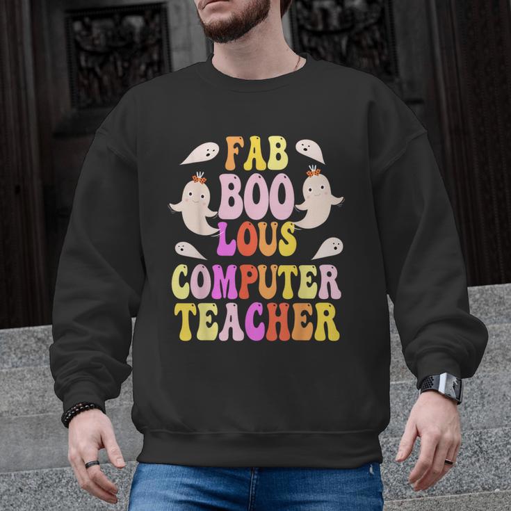 Faboolous COMPUTER TEACHER Costume This Is My Spooky Mom Dad Men Graphic Sweatshirt