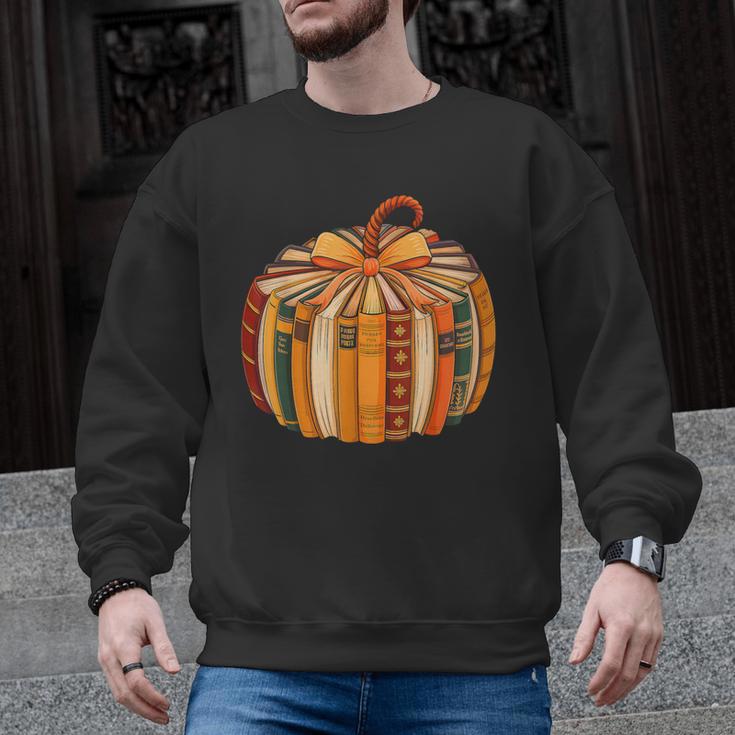 Fall Book Halloween Costume Autumn Pumpkin Teacher Kids Men Graphic Sweatshirt