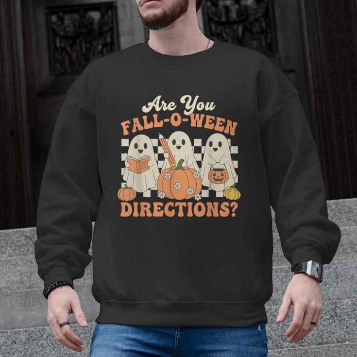 Are You Fall O Ween Directions Halloween Teacher Men Graphic Sweatshirt