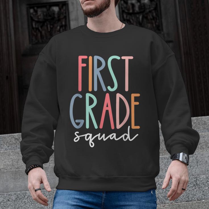 First Grade Squad 1st Grade Teacher Crew Back To School Team Men Graphic Sweatshirt