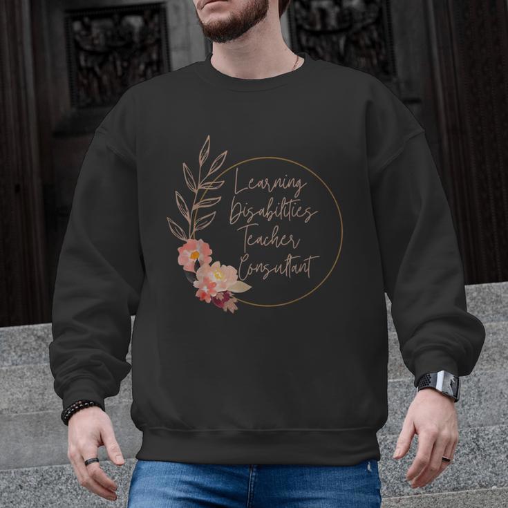 Floral Learning Disabilities Teacher Consultant SPED Teacher Men Graphic Sweatshirt