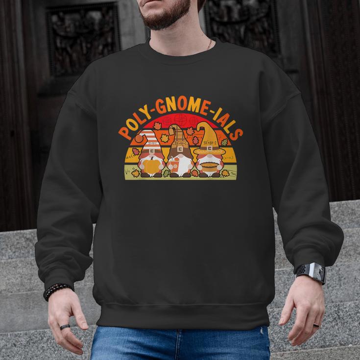 Fun Polynomial Calculus Algebra Poly-Gnome-Ials Math Teacher Men Graphic Sweatshirt