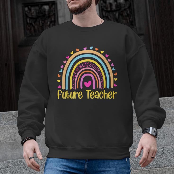 Future Teacher Rainbow Men Graphic Sweatshirt