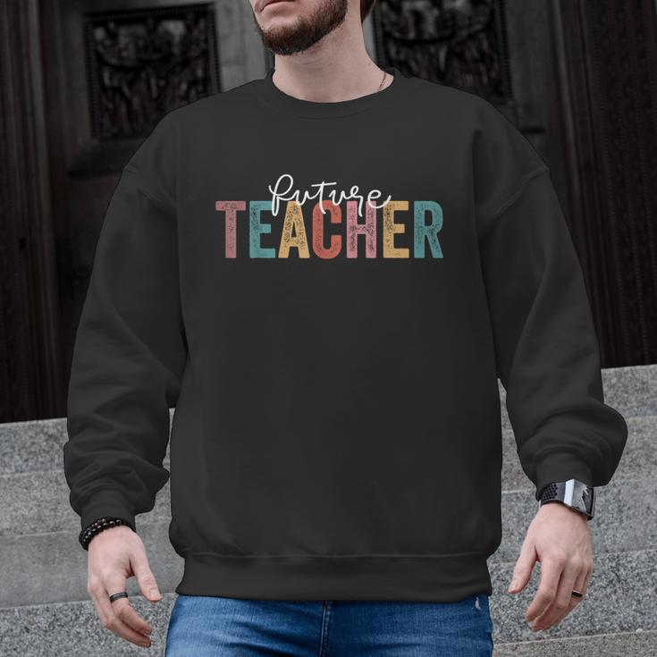 Future Teacher Student Teaching School Teacher In Progress Men Graphic Sweatshirt