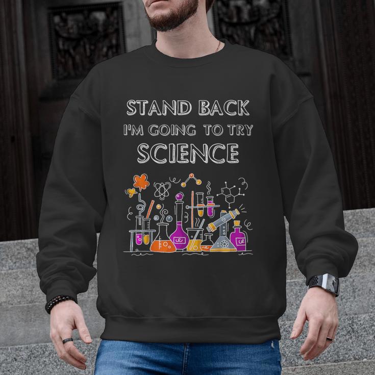 Going To Try Science Geek Nerd Tee Teacher STEM Men Graphic Sweatshirt