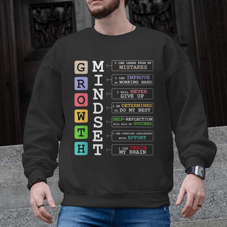 Growth Mindset Shirt Positive School Classroom Teacher Men Graphic Sweatshirt