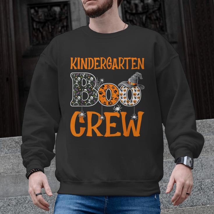 Halloween Kindergarten Boo Crew Kinder Teacher Student Men Graphic Sweatshirt