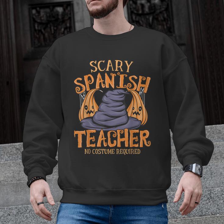 Halloween Scary Spanish Teacher No Costume Required For Men Women Men Graphic Sweatshirt