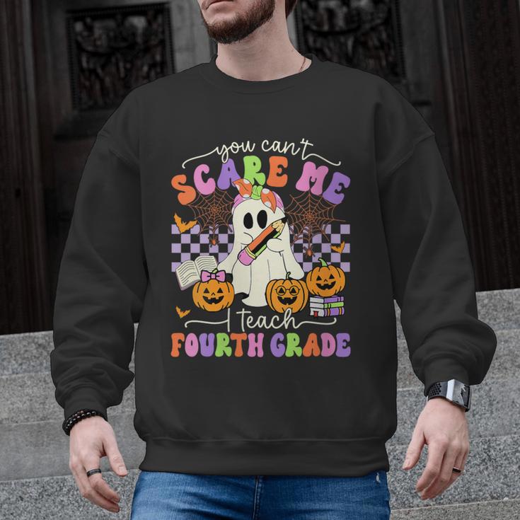 Halloween Teacher You Can't Scare Me I Teach Fourth Grade Men Graphic Sweatshirt