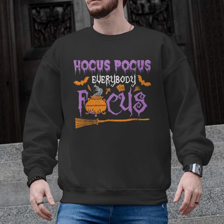 Halloween Teacher Or Student Hocus Pocus Everybody Focus For Men Women Kids Men Graphic Sweatshirt