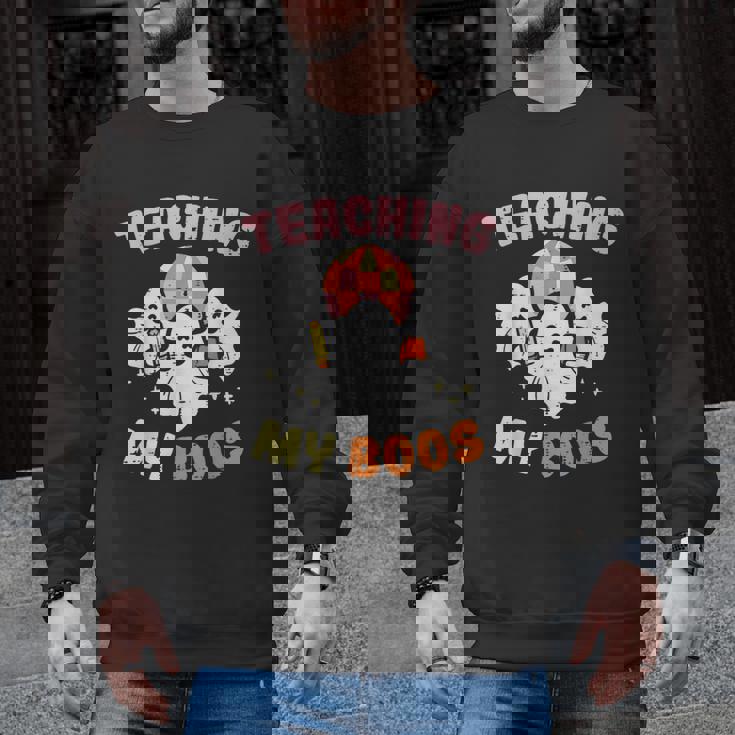 Halloween Teacher Teaching My Boos Costume Teacher Men Women Men Graphic Sweatshirt