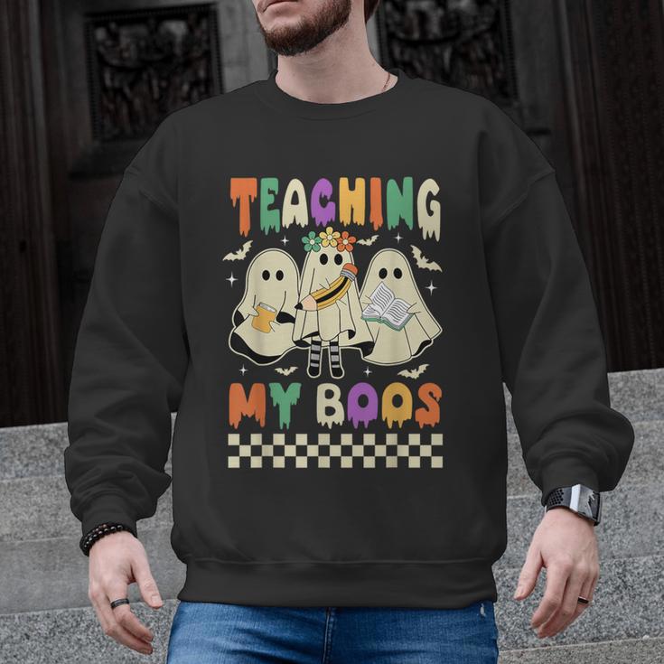 Halloween Teaching My Boos Cute Ghost Teacher Life Costume Men Graphic Sweatshirt