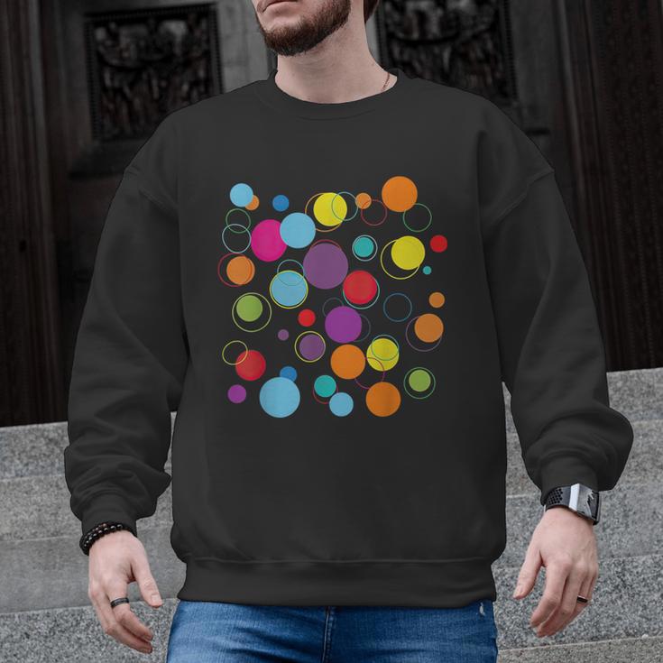 Happy Dot Day Colorful Polka Dot Art Teacher Student Kids Men Graphic Sweatshirt