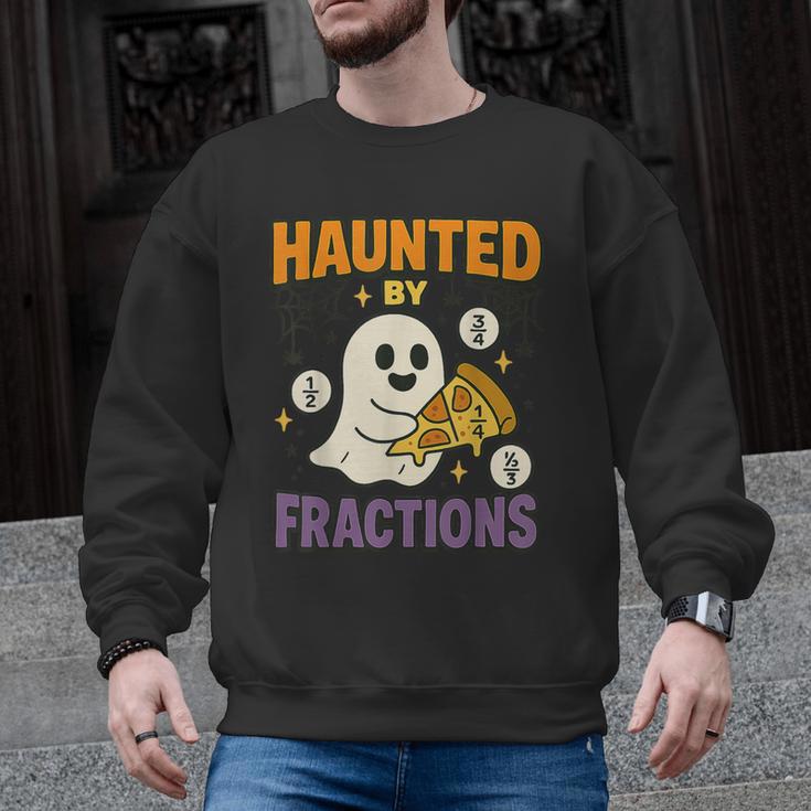 Haunted By Fractions Math Halloween Teacher Men Graphic Sweatshirt