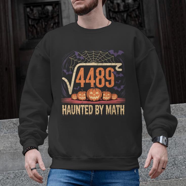 Haunted By Math 67 Meme Math Teacher Square Root 4489 Men Graphic Sweatshirt