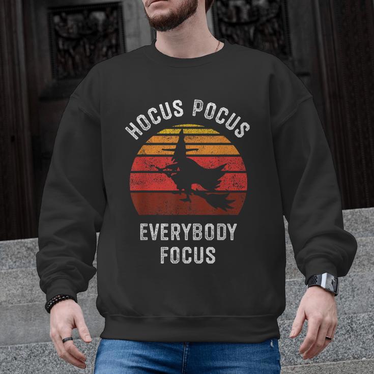 Hocus Pocus Everybody Focus Witch Halloween Teacher Women Men Graphic Sweatshirt
