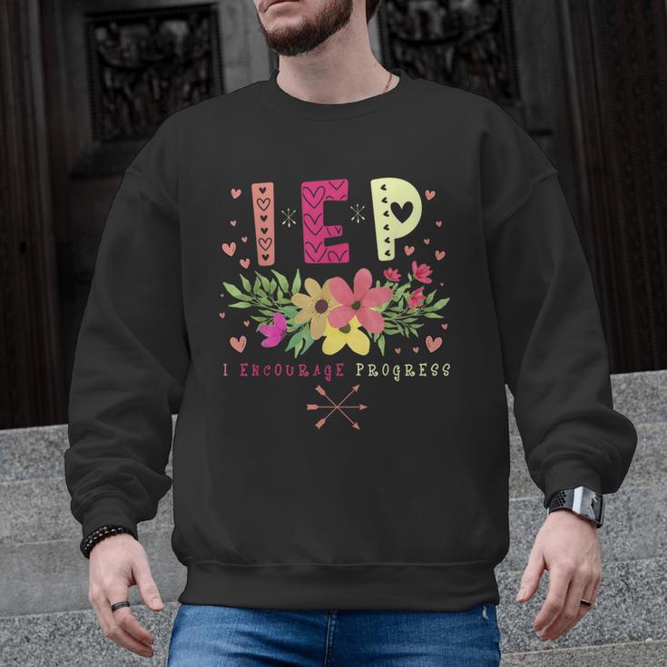 IEP I Encourage Progress Teacher Special Education Men Women Men Graphic Sweatshirt