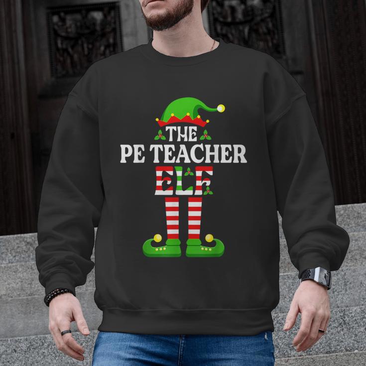 I'm The PE Teacher Elf Christmas Family Matching Men Graphic Sweatshirt