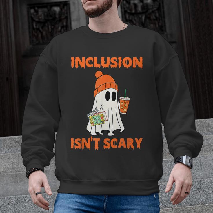Inclusion Isn't Scary Shirt Halloween SLP Sped Teacher Men Graphic Sweatshirt