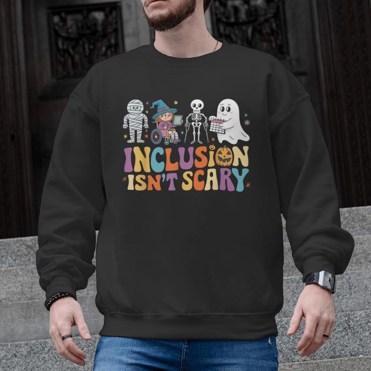 Inclusion Isn't Scary SLP Halloween Sped Teacher Men Graphic Sweatshirt