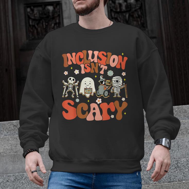 Inclusion Isn't Scary SLP Sped Teacher Halloween Men Graphic Sweatshirt
