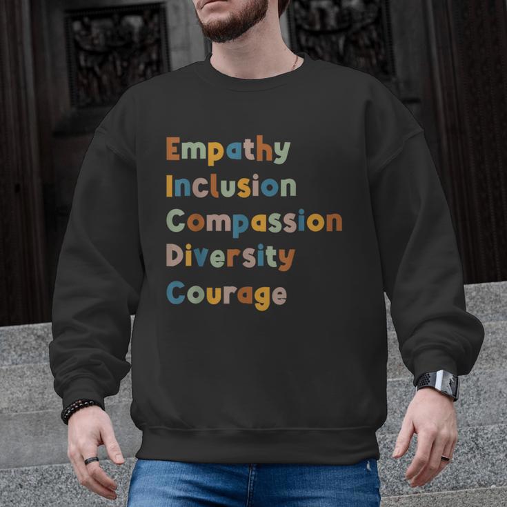 Inclusive Teacher Diversity Inclusion Empathy Teacher Team Men Graphic Sweatshirt