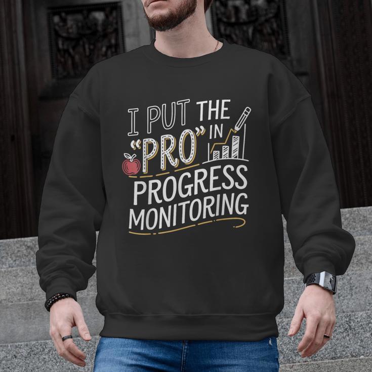 Intervention Teacher Progress Monitoring Intervention Men Graphic Sweatshirt