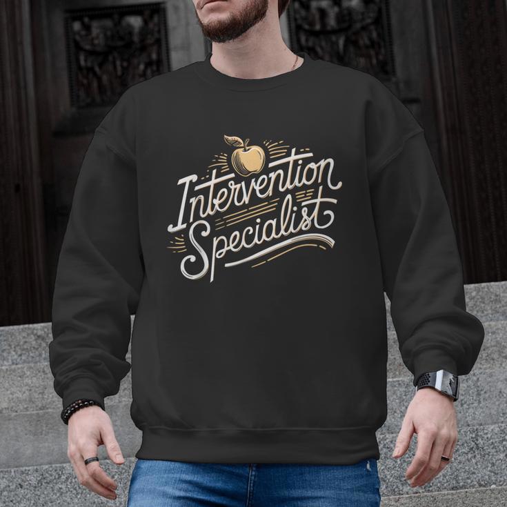 Intervention Teacher Intervention Specialist Men Graphic Sweatshirt